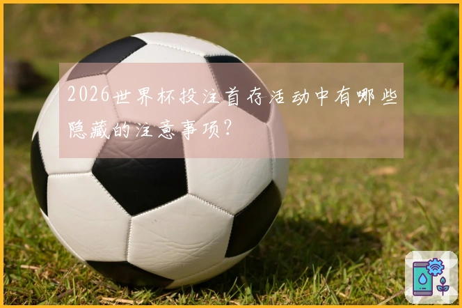 2026世界杯投注首存活动中有哪些隐藏的注意事项?